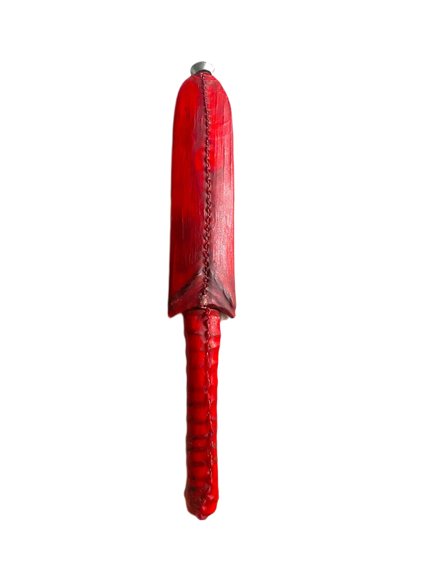 10" Red Cow Skin Maasai Warrior Knife